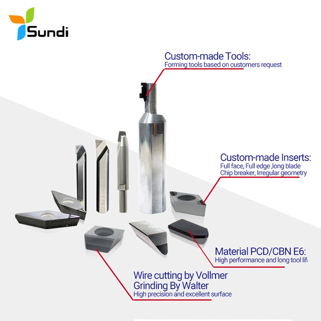 Non-Standard E6 Material Tungsten Carbide External/Internal Turning CNC Cutting Tool CBN and Diamond Tools for Wood Working